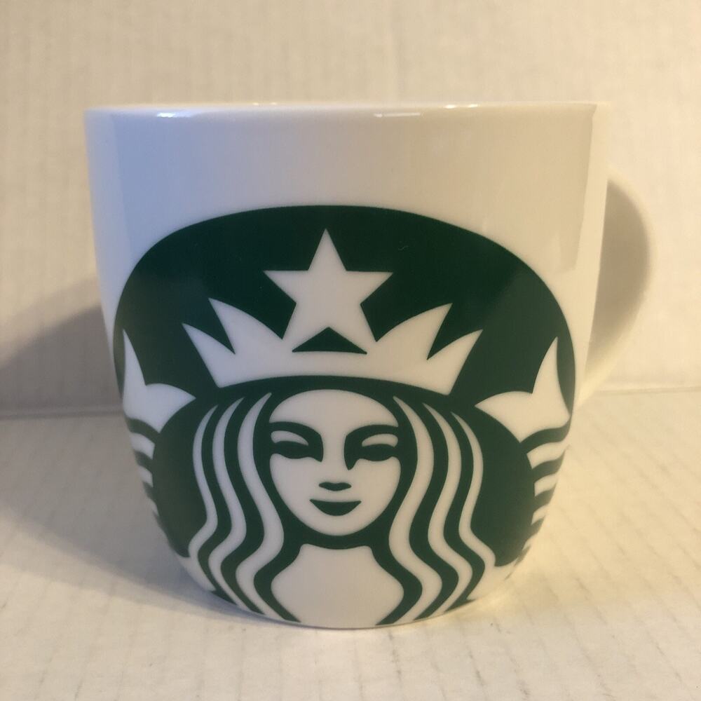Starbucks 2017 Classic White Green Mermaid Logo Coffee Mug  14 Fl Oz